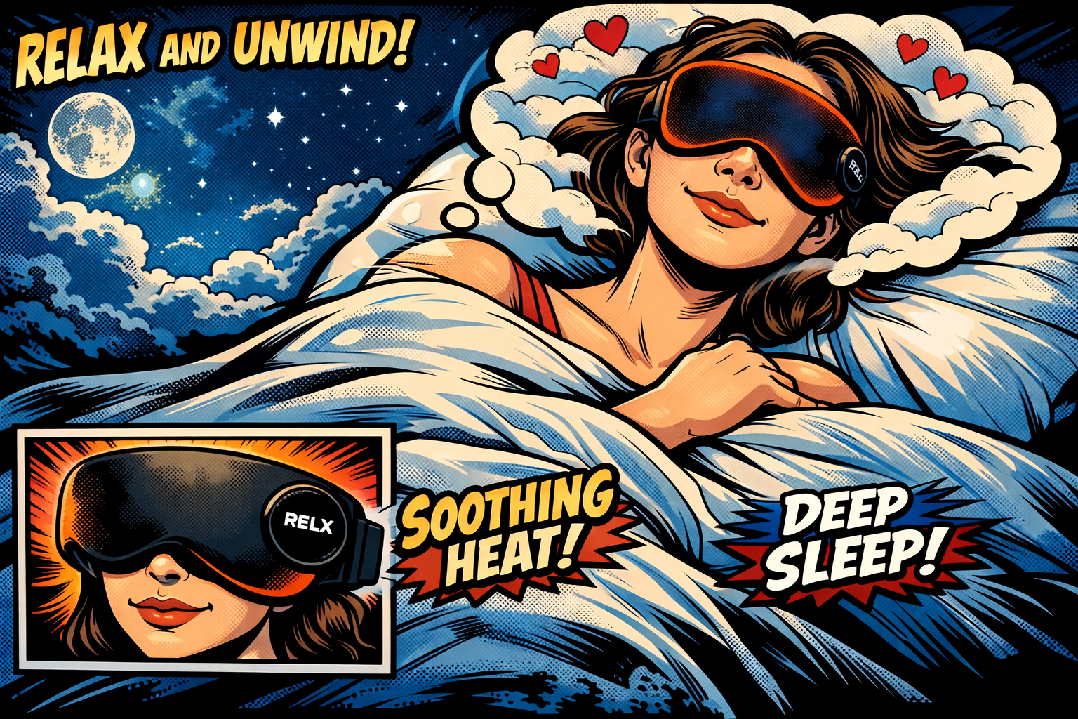 RELXのホットアイマスクを使って睡眠