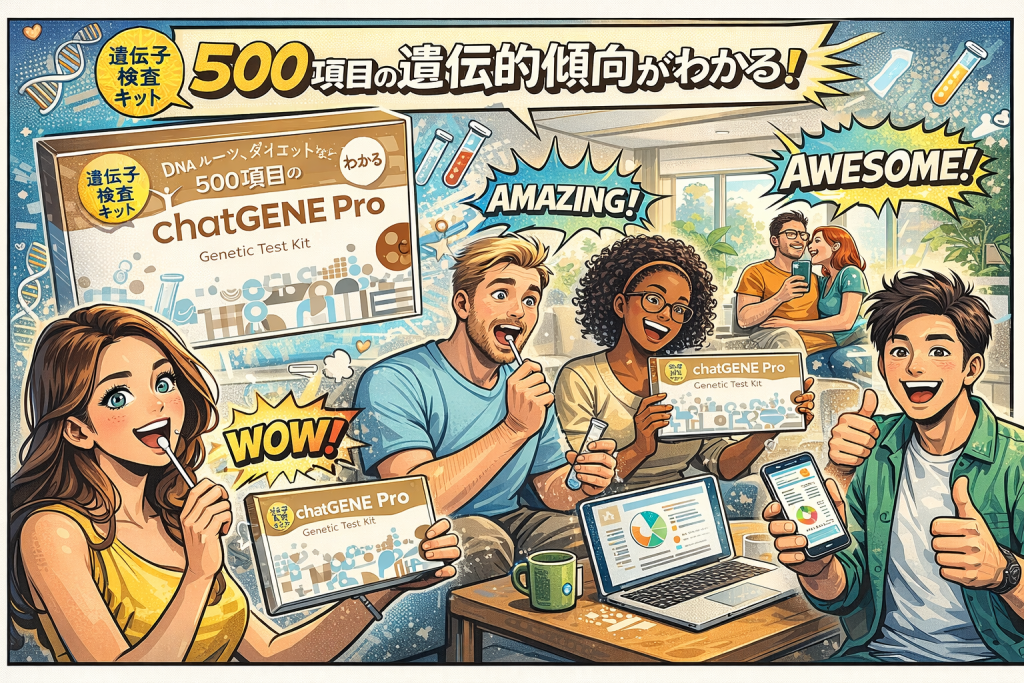 遺伝子検査キットを試す人々