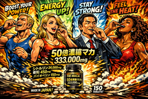 マカのサプリメントを飲む人々