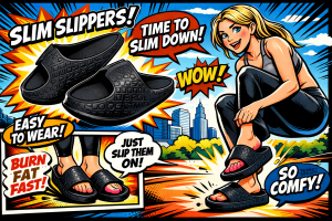 Tomjenのダイエットスリッパを履く女性