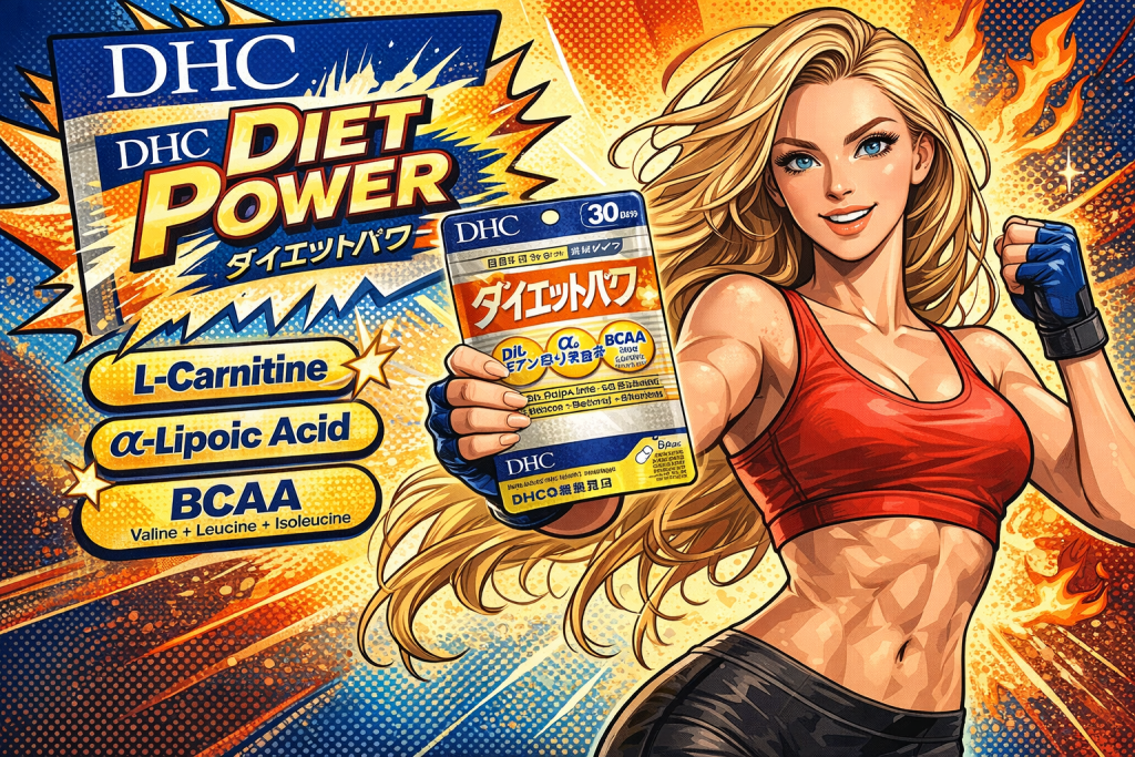 DHCダイエットパワーをもつスポーツマン美女