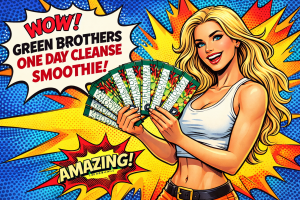 REEN BROTHERS ワンデイクレンズ スムージーを両手にもつ美人