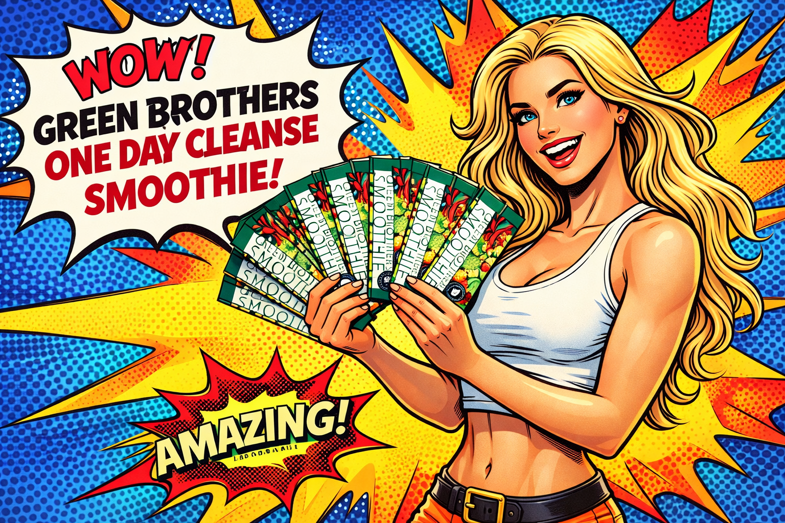 REEN BROTHERS ワンデイクレンズ スムージーを両手にもつ美人